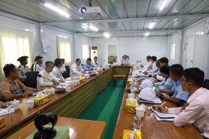 သယံဇာတနှင့် သဘာဝ ပတ်ဝန်းကျင်ထိန်းသိမ်းရေးဝန်ကြီးဌာန ပြည်ထောင်စုဝန်ကြီး ဦးဆန်းဦး ပတ်ဝန်းကျင်ထိန်းသိမ်း‌ရေးဦးစီးဌာနသင်တန်းကျောင်းနှင့် မြန်မာ့ကျောက်မျက်ရတနာပြတိုက် (နေပြည်တော်) အကြီးစားပြုပြင်နေမှုများအား ကြည့်ရှုစစ်ဆေး