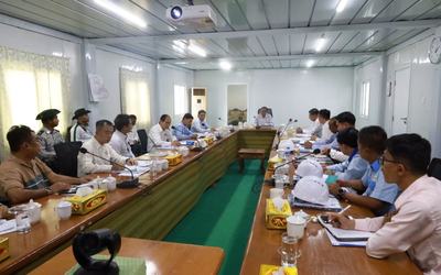 သယံဇာတနှင့် သဘာဝ ပတ်ဝန်းကျင်ထိန်းသိမ်းရေးဝန်ကြီးဌာန ပြည်ထောင်စုဝန်ကြီး ဦးဆန်းဦး ပတ်ဝန်းကျင်ထိန်းသိမ်း‌ရေးဦးစီးဌာနသင်တန်းကျောင်းနှင့် မြန်မာ့ကျောက်မျက်ရတနာပြတိုက် (နေပြည်တော်) အကြီးစားပြုပြင်နေမှုများအား ကြည့်ရှုစစ်ဆေး