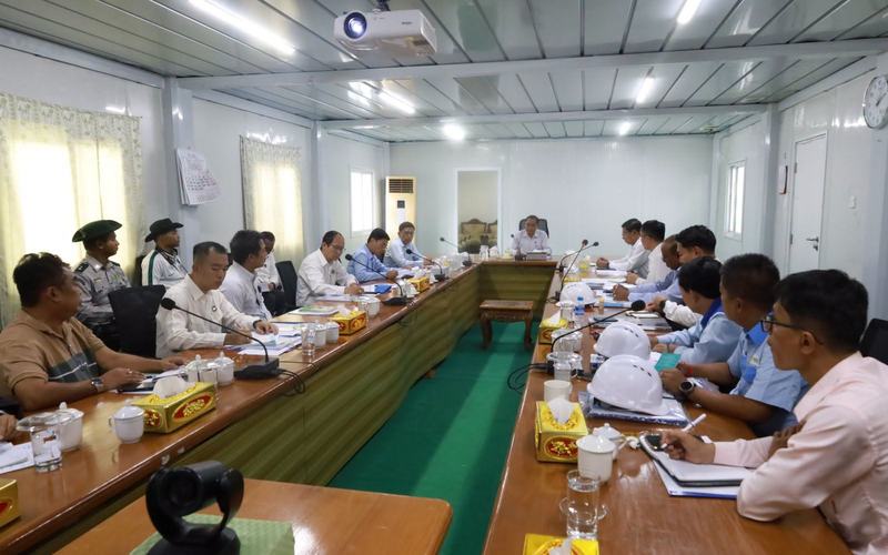 သယံဇာတနှင့် သဘာဝ ပတ်ဝန်းကျင်ထိန်းသိမ်းရေးဝန်ကြီးဌာန ပြည်ထောင်စုဝန်ကြီး ဦးဆန်းဦး ပတ်ဝန်းကျင်ထိန်းသိမ်း‌ရေးဦးစီးဌာနသင်တန်းကျောင်းနှင့် မြန်မာ့ကျောက်မျက်ရတနာပြတိုက် (နေပြည်တော်) အကြီးစားပြုပြင်နေမှုများအား ကြည့်ရှုစစ်ဆေး