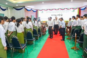 သယံဇာတနှင့် သဘာဝပတ်ဝန်းကျင်ထိန်းသိမ်းရေးဝန်ကြီးဌာန ပြည်ထောင်စုဝန်ကြီး ဦးဆန်းဦး သစ်တောနှင့်ပတ်ဝန်းကျင်ဆိုင်ရာ တက္ကသိုလ် ဆရာ/ဆရာမများ၊ ကျောင်းသား/ကျောင်းသူများနှင့် တွေ့ဆုံအမှာစကားပြောကြား