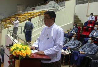 သယံဇာတနှင့် သဘာဝပတ်ဝန်းကျင် ထိန်းသိမ်းရေး ဝန်ကြီးဌာန၏ ၂၀၂၁ ခုနှစ် (အမျိုးသား) ပိုက်ကျော်ခြင်းနှင့် (အမျိုးသား/ အမျိုးသမီး) ဘော်လီဘောပြိုင်ပွဲ ဖွင့်ပွဲအခမ်းအနားကျင်းပ