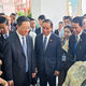 ပြည်ထောင်စုဝန်ကြီး ဦးဆန်းဦး တရုတ်ပြည်သူ့သမ္မတနိုင်ငံ၊ ရွှေလီမြို့၊ ကျယ်ဂေါင်နယ်စပ်ကုန်သွယ်ရေးဇုန်တွင်  မြန်မာ့ကျောက်မျက်ရတနာပြပွဲ တက်ရောက်ဖွင့်လှစ်